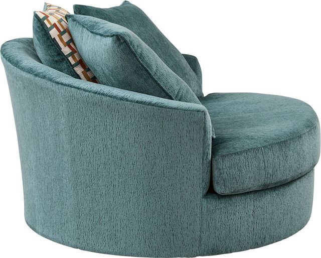 Ashley® Laylabrook Teal Oversized Swivel Accent Chair-2