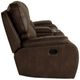 New Classic® Home Furnishings Brookings Brown Console Loveseat with Dual Recliners-4