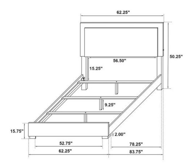 Coaster® Marceline White Queen Panel Bed-3