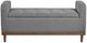 Homelegance® Brigitte Gray Lift Top Storage Bench-2