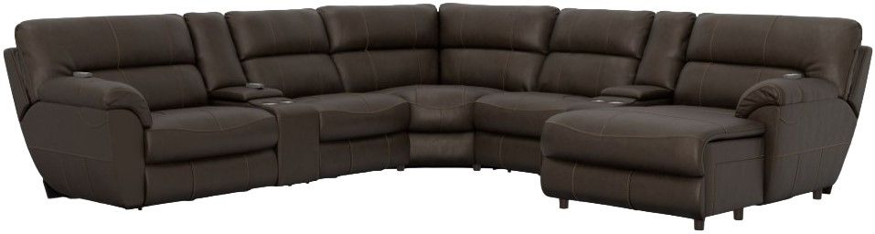 Catnapper® Maldini 4-Piece Coffee Power Reclining Sectional