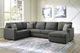 Signature Design by Ashley® Edenfield 3-Piece Charcoal Right-Arm Facing Sectional and Chaise-5