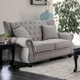Furniture of America® Ewloe Light Gray Loveseat-0