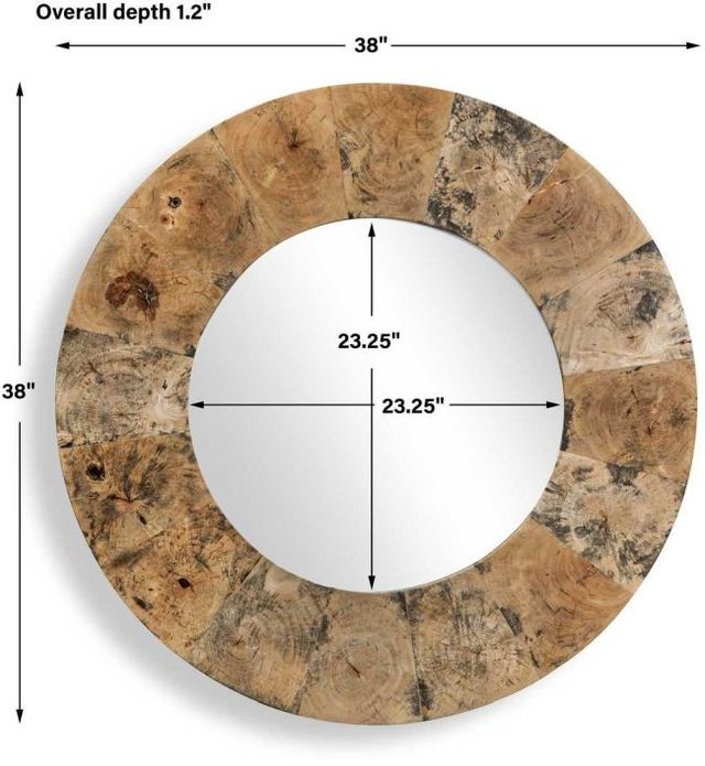 Uttermost® Hiram Tamarind Round Mirror-2