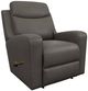 La-Z-Boy® Emmons Pewter Leather Manual Wall Recliner-0