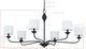 Forty West Monica Black 6-Light Chandelier-1