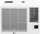 LG 7600 BTU's White Window Mount Air Conditioner with 3,850 BTU's Heating-0