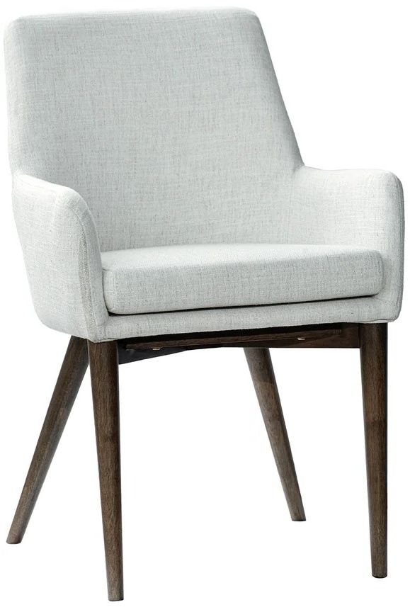 LH Home Fritz Dark Grey/Ivory Dining Arm Chair-0