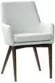 LH Home Fritz Dark Grey/Ivory Dining Arm Chair-0
