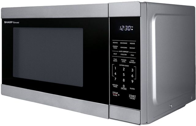 Sharp® Carousel® 1.1 Cu. Ft. Stainless Steel Countertop Microwave-2