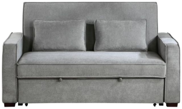 Homelegance® Alta Gray Convertible Studio Sofa with Pull-out Bed-3