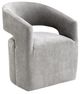 Furniture of America® Tresa Light Gray Arm Chair with Casters-0