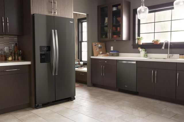 Whirlpool® 36 in. 24.6 Cu. Ft. Fingerprint Resistant Black Stainless Side-by-Side Refrigerator-8