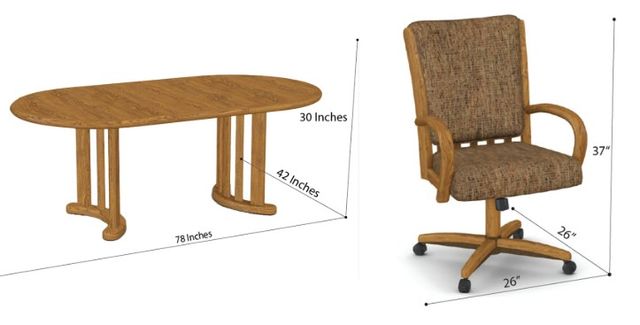 Chromcraft™ Customizable Baylor Harris 7-Piece Dining Set-2
