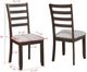 Crown Mark Wagner Brown/Gray Upholstered Dining Side Chair-2