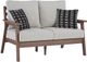 Signature Design by Ashley® Emmaline 2-Piece Beige/Brown Outdoor Sofa Set-1