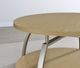 Coaster® Dacre Greige End Table with Satin Nickel Base-5