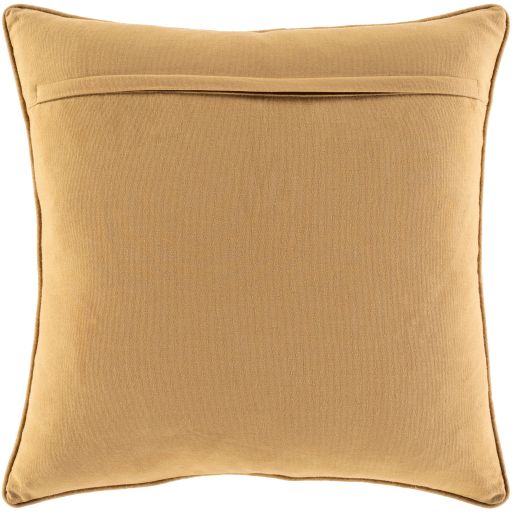 Surya Delta Camel 18"x18" Toss Pillow with Polyester Insert-3