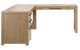 Martin Furniture Canyon Drive Natural Oak L-Shape Pedestal Desk with Open Return-3
