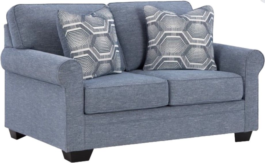 Benchcraft® Carissa Manor Denim Loveseat