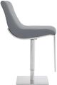 Armen Living Victory Grey Adjustable Swivel Bar Stool-2