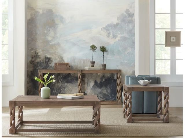 Hooker® Furniture Commerce and Market Jack O'bein Medium Wood Long Skinny Console Table-1
