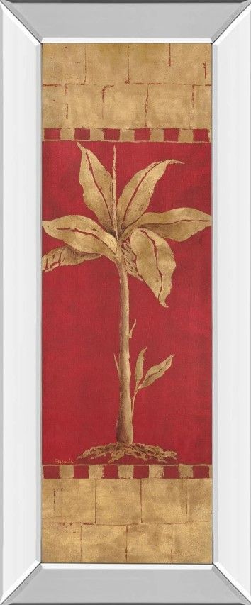 Classy Art Palm Pizzazz l by Angela Ferrante Mirror Framed Wall Art-0