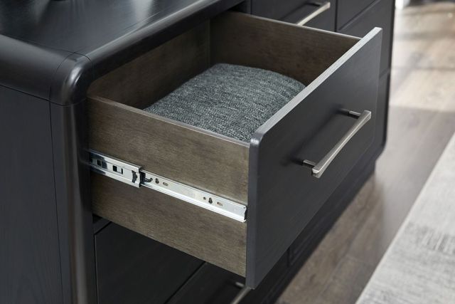 Signature Design by Ashley® Rowanbeck Black Nightstand-4