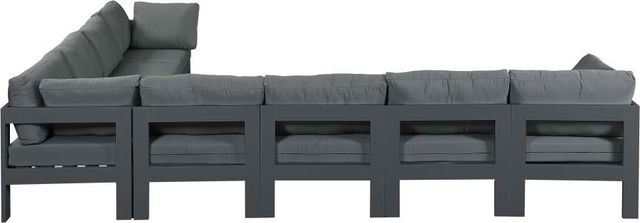 Meridian Furniture Nizuc 8-Piece Grey Outdoor Patio Modular Sectional Set-1