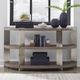 Liberty Furniture Harlow Sandstone Sofa Table with Satin Nickel Base-1