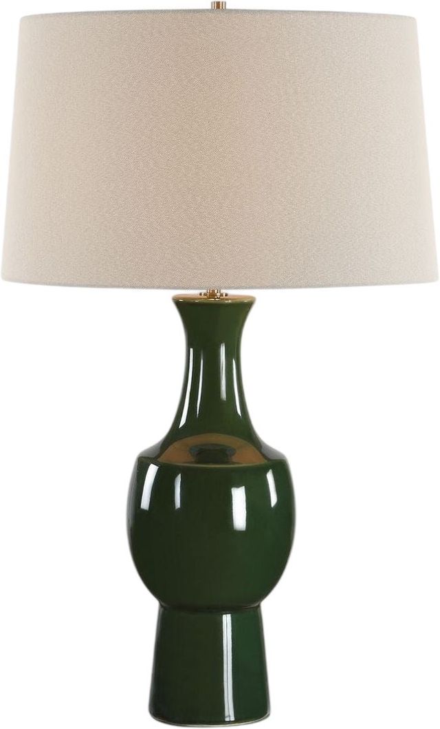 Uttermost® Tennille Deep Green Table Lamp-4