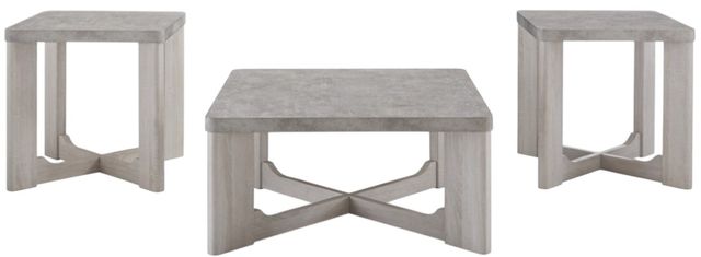 American Wholesale Furniture Greenwood 3-Piece Gray Occasional Table Set-1
