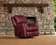 HomeStretch Mercury Red Manual Swivel Glider Recliner-1