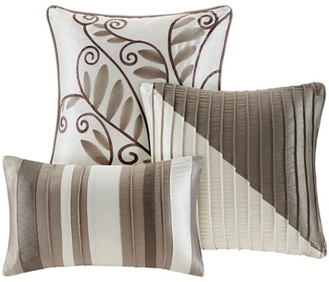 Olliix by Madison Park Amherst 7 Piece Natural California King Comforter Set-2