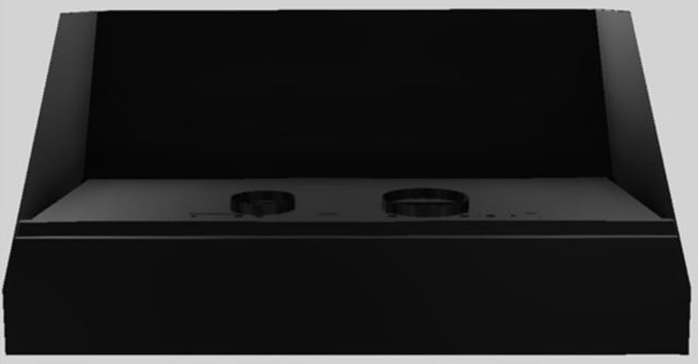 Vent-A-Hood® Designer Series 60" Black Wall Mounted Range Hood-3