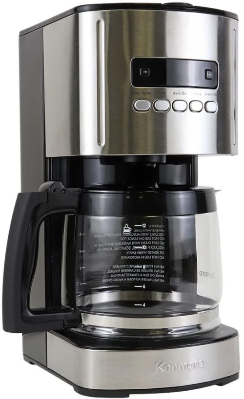 Kenmore® 12 Cup Black and Stainless Steel Aroma Control Countertop Coffee Maker-0