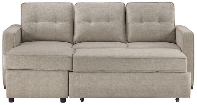 Steve Silver Co. Noah Tan Sleeper Chaise Sofa-2