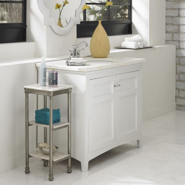 homestyles® Orleans Gray Three Tier Shelf-1
