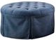 Furniture of America® Claes Blue Ottoman-0