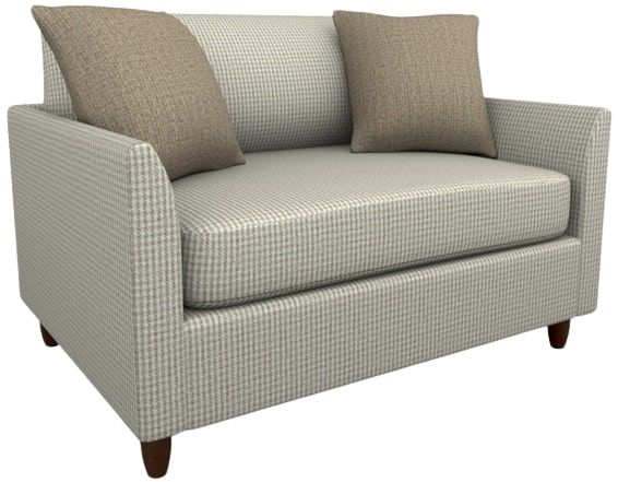 Best® Home Furnishings Customizable Bayment Chair and a Half with Memory Twin Sleeper and Dark Walnut Leg-0