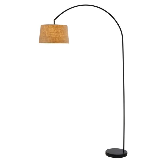 Adesso® Goliath Matte Black Arc Lamp-0