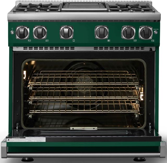 Viking® 7 Series 36" Ivy Pro Style Liquid Propane Gas Range with Griddle-1