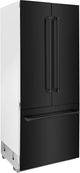ZLINE 36" 19.6 Cu. Ft. Black Stainless Steel Built-In French Door Refrigerator with Bright White Interior-3