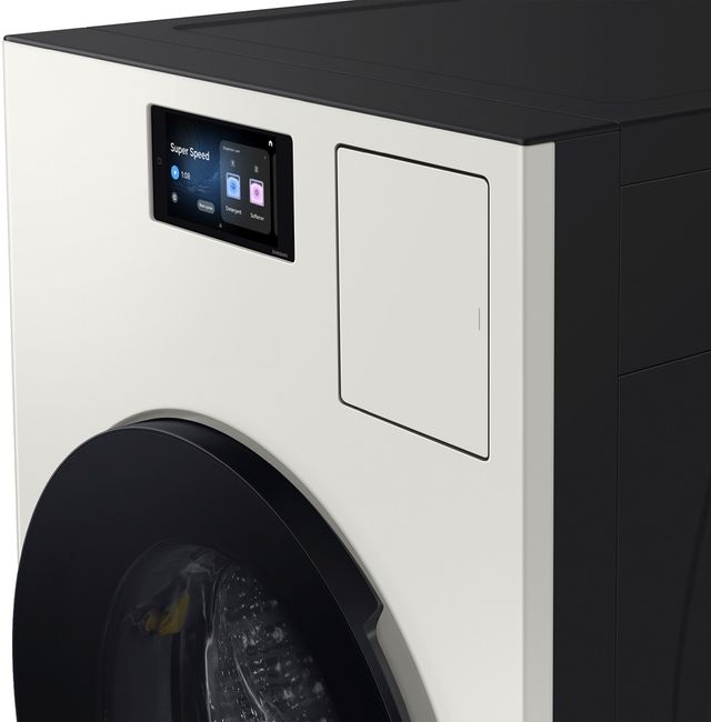 Samsung Bespoke AI 5.3 Cu. Ft. Ivory Vented Washer Dryer Combo with AI Home -4