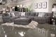 iAmerica Furniture Hercules Smoke 40" Ottoman-1