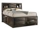Furniture of America® Zosimo Gray Eastern King Storage Panel Bed-0