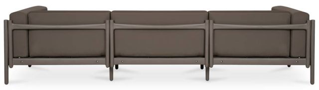 Moe's Home Collection Suri Taupe Plastic Outdoor 3-Seat Sofa-3