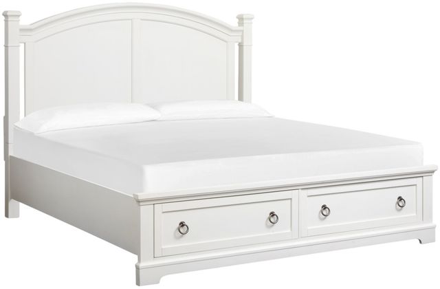 Magnussen Home® Kingston Whisper White King Panel Storage Bed-0