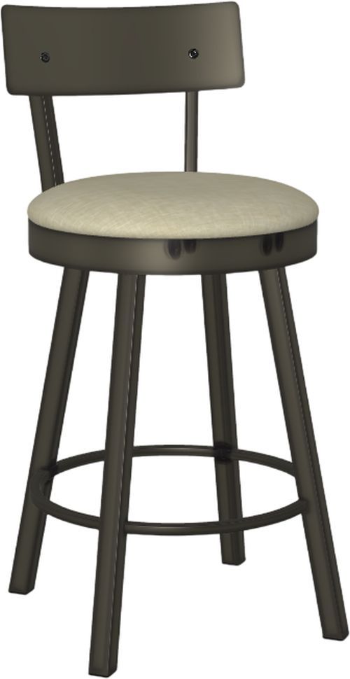 Amisco Customizable Lauren Upholstered Swivel Counter Stool-0
