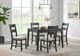 Elements International Garcia Black 5-Piece Dining Set-1